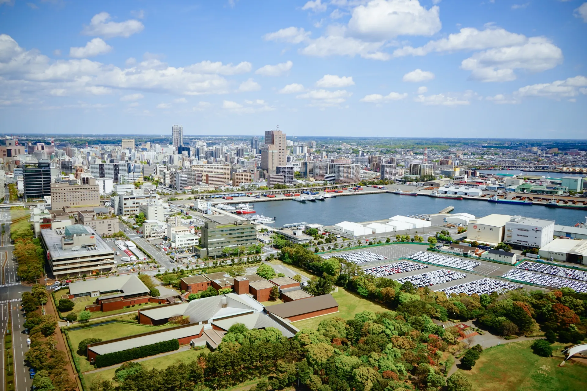 千葉市・幕張周辺の市街地と千葉の住宅街の眺め